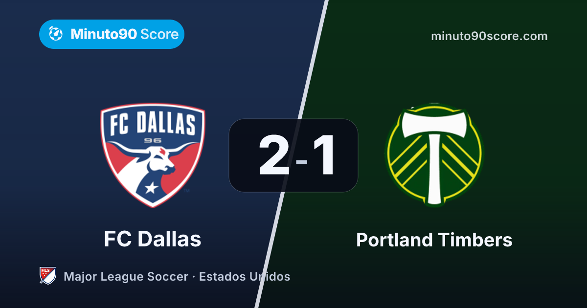 Portada de la nota: Cuando todo parecía perdido, un gol al 90+3' cambió la pelea en la cima: FC Dallas 2-1 Portland Timbers