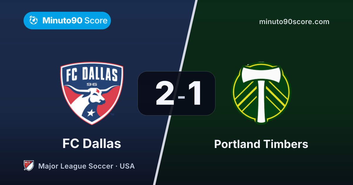 Article cover: Cuando todo parecía perdido, un gol al 90+3' cambió la pelea en la cima: FC Dallas 2-1 Portland Timbers