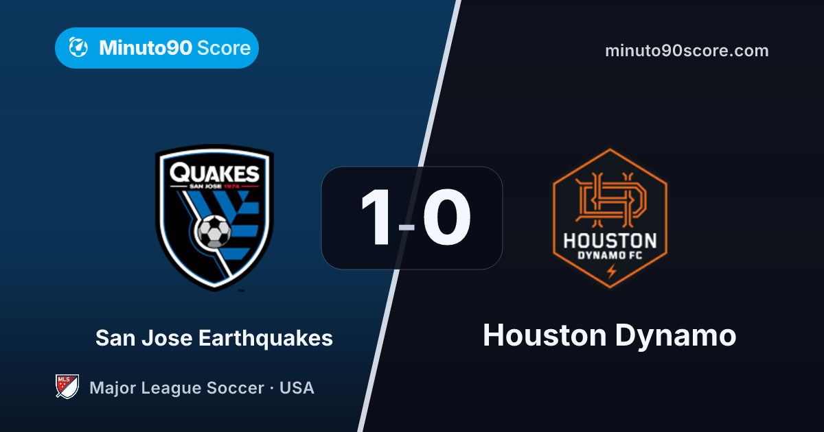Article cover: Houston mandó en la posesión, San Jose ganó el partido: 1-0 en PayPal Park