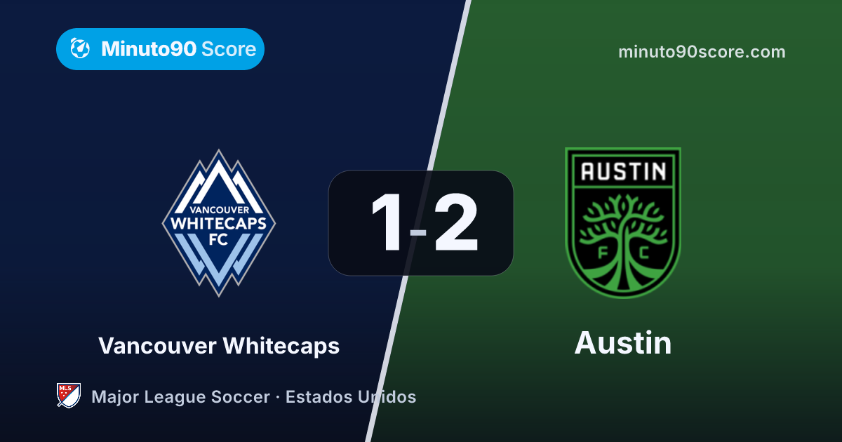 Portada de la nota: El líder fue aplastado en el papel: Austin (14º) ganó 2-1 a Vancouver (1º)