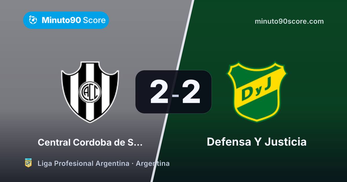 Portada de la nota: Sequeira lo empuja en el minuto 90+6 y Central Córdoba rescata un 2-2 en un clásico parejo
