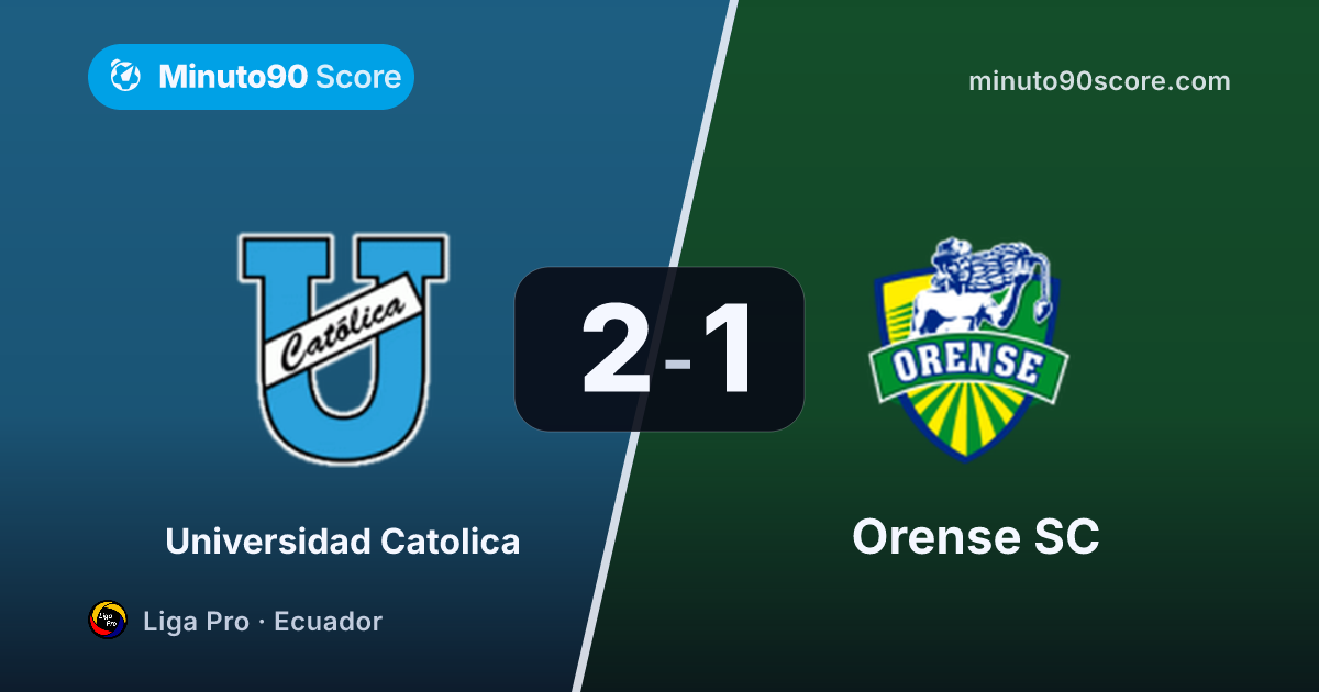 Article cover: Dominio sin claridad: Universidad Catolica toma el control y vence 2-1 a Orense SC