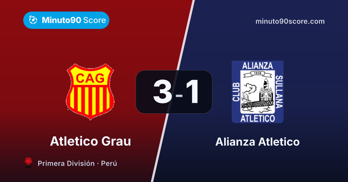 Portada de la nota: La expulsión que condicionó el cruce: Grau remata a Alianza Atlético con un 3-1