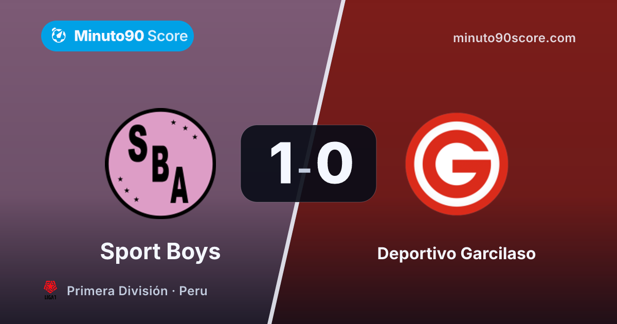 Article cover: Con un desequilibrio de D. Melián y arco a cero, Sport Boys avanza en la clasificación al vencer 1-0 a Deportivo Garcilaso