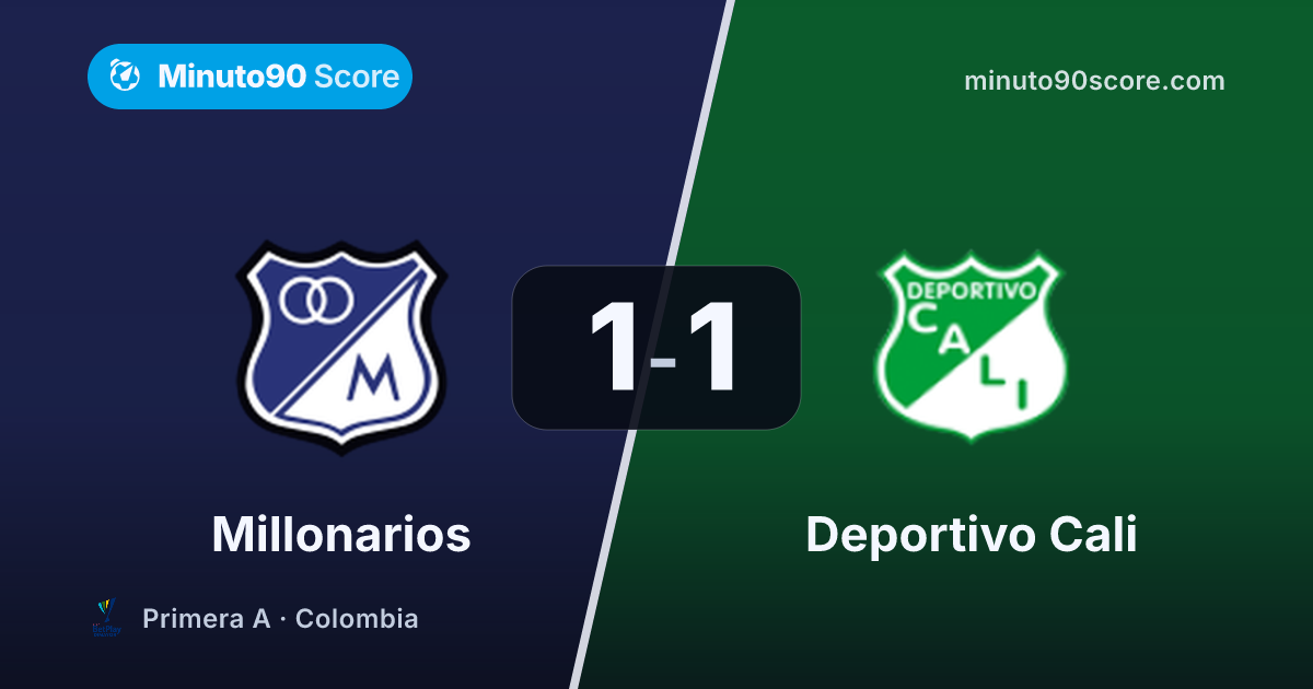Article cover: J. Martínez, the clásico’s figure, posts 8.2 rating and 2 key passes in the 1-1 draw between Millonarios and Cali