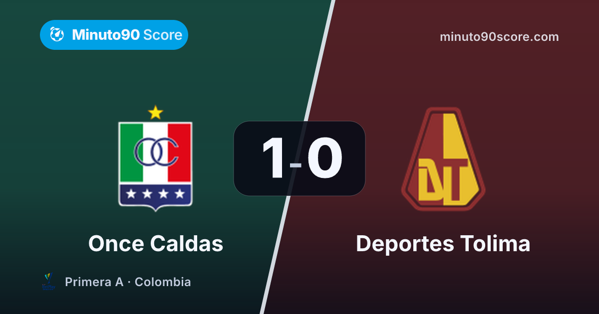 Portada de la nota: Dominio estéril y una dosis de precisión: Once Caldas vence 1-0 al Tolima