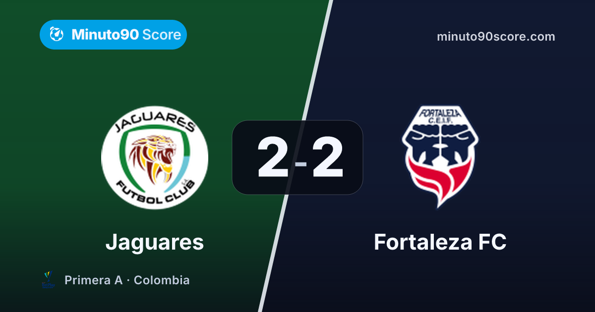 Portada de la nota: El final fue agónico: Jaguares y Fortaleza FC empatan 2-2
