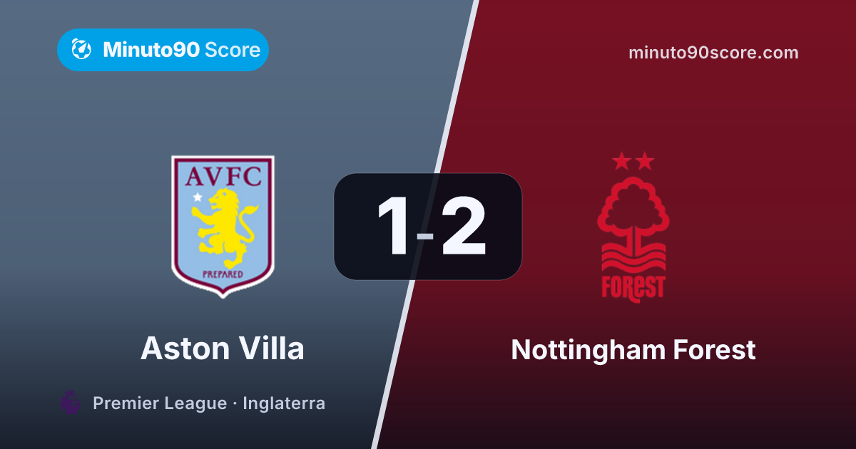 Portada de la nota: Al 88’, un clásico que se escapa: Nottingham Forest se lo arrebata 2-1 en Villa Park