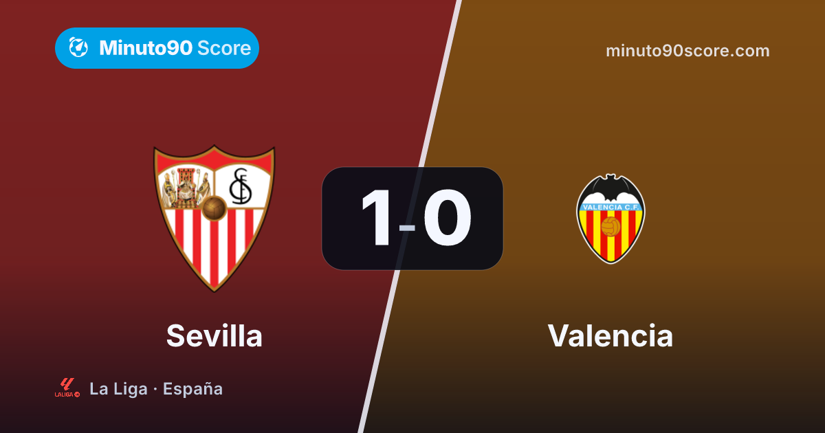 Portada de la nota: El clásico de la paciencia: Valencia llevó el ritmo, Sevilla hizo el gol y sostuvo la zona de playoffs (1-0)