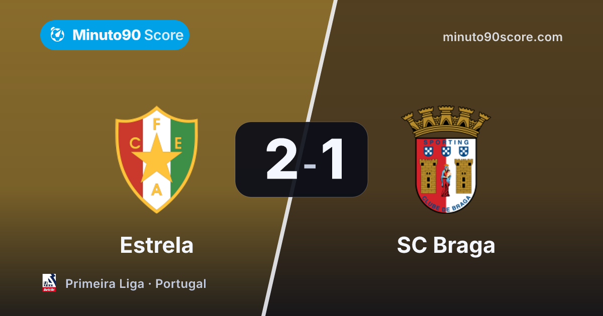 Article cover: Braga had the ball, Estrela took the points: 2-1
