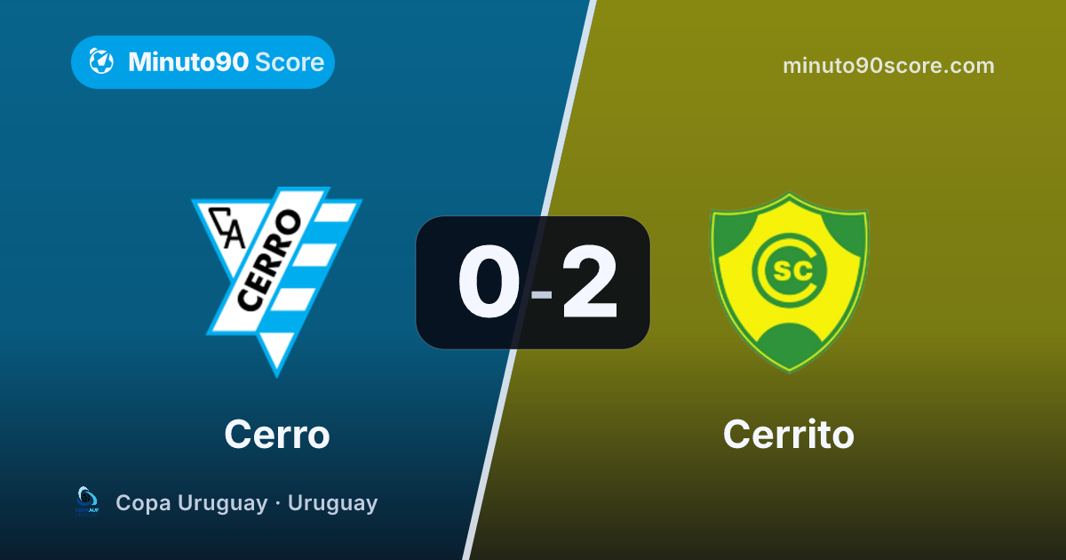 Article cover: Cerrito breaks Cerro's defense 2-0 to seal group advancement